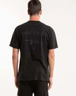 Defend Paris slide t-paita - Musta Outlet