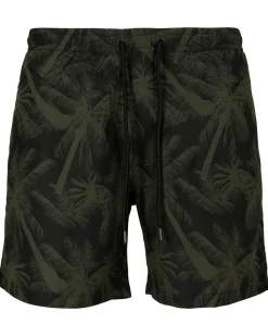 Urban Classics Pattern Palm uimashortsit - /Vihreä Musta Discount