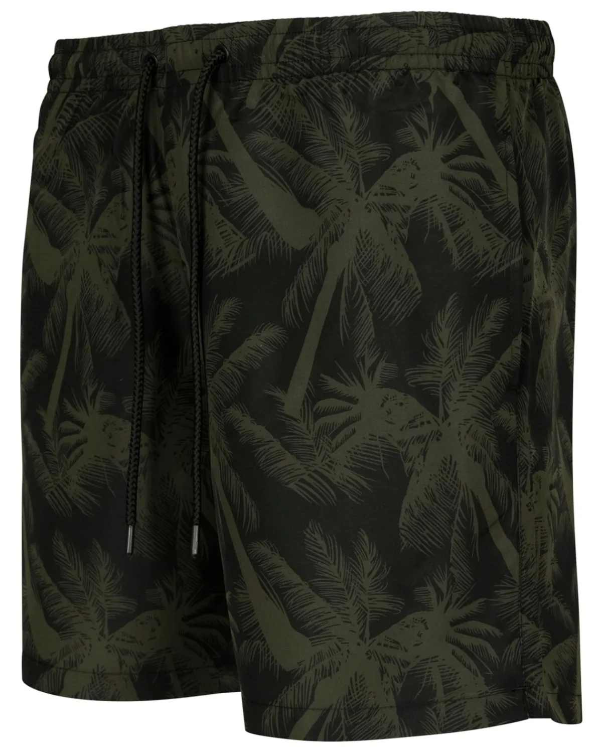 Urban Classics Pattern Palm uimashortsit - /Vihreä Musta Discount