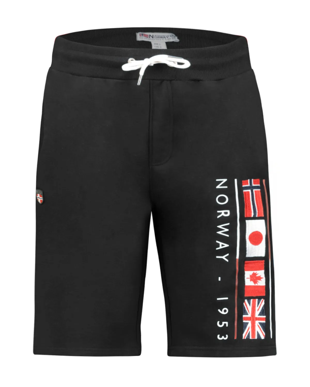 Geographical Norway Paurant collegeshortsit - Musta Clearance