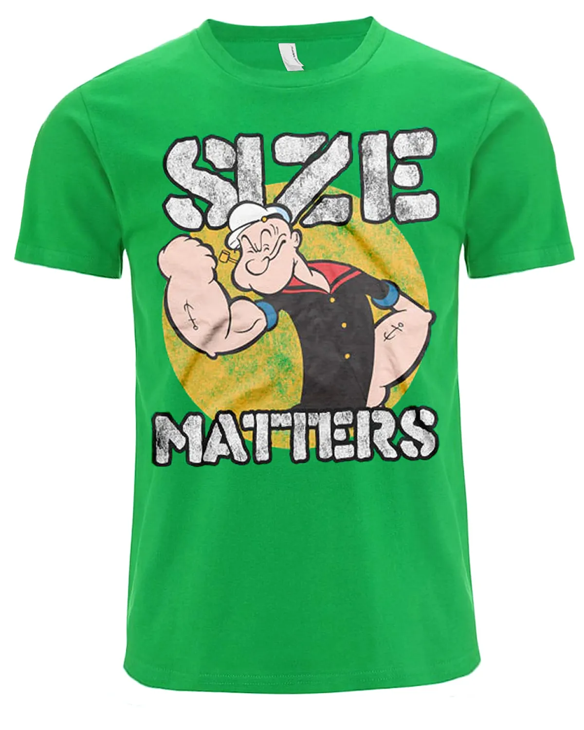 Print Shirt Popeye Size Matters t-paita - Vihreä New