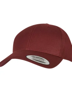 FLEXFIT Premium curved snapback - Burgundi Punainen Sale
