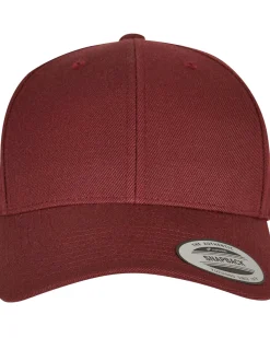 FLEXFIT Premium curved snapback - Burgundi Punainen Sale
