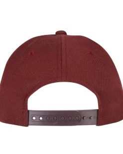 FLEXFIT Premium curved snapback - Burgundi Punainen Sale