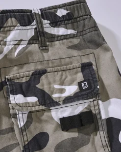 Brandit Pure slim reisitaskuhousut - Valkoinen camo Urban New