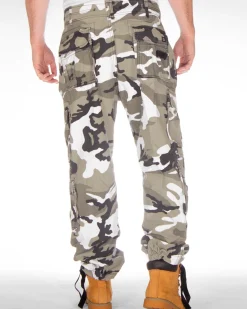 Brandit Pure vintage reisitaskuhousut - Valkoinen Camo Online