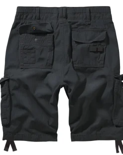Brandit Pure vintage reisitaskushortsit - Musta Hot