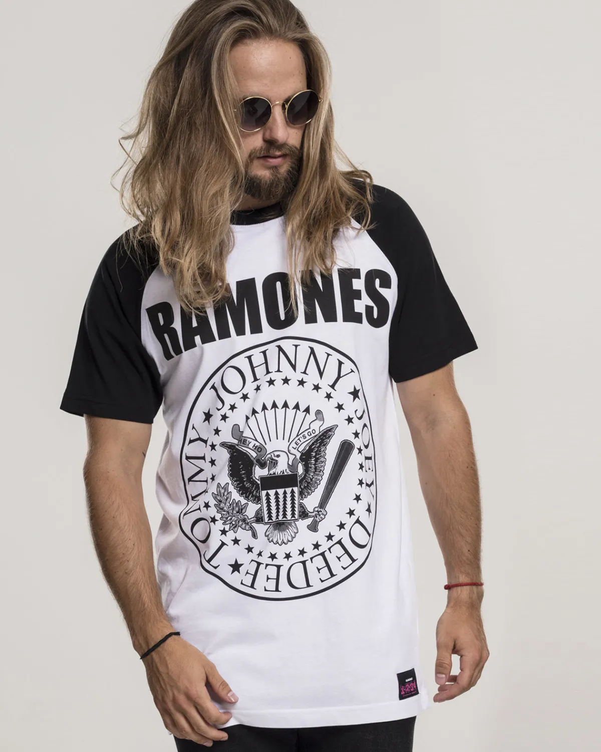 Urban Classics Ramones t-paita - Valkoinen/Musta Outlet