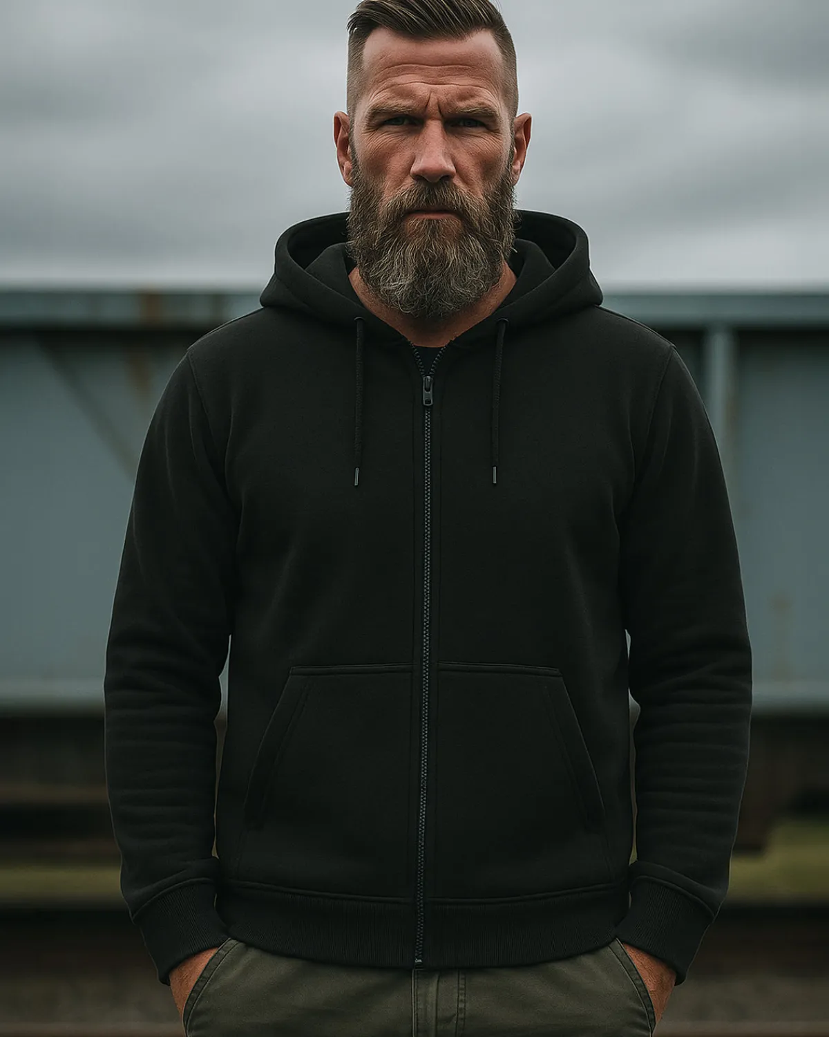 Disturb Clothing Raw Vetoketjuhuppari Hot
