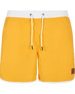 Urban Classics Retro uimashortsit - /Valkoinen Keltainen Sale