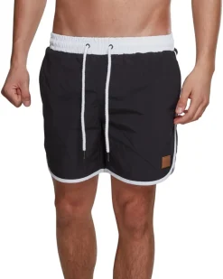 Urban Classics Retro uimashortsit - /Valkoinen Musta Sale