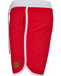 Urban Classics Retro uimashortsit - /Valkoinen Punainen Hot