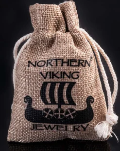 Northern Viking Jewelry Riimu Vegvisir nappikorvakorut - Hopea Best