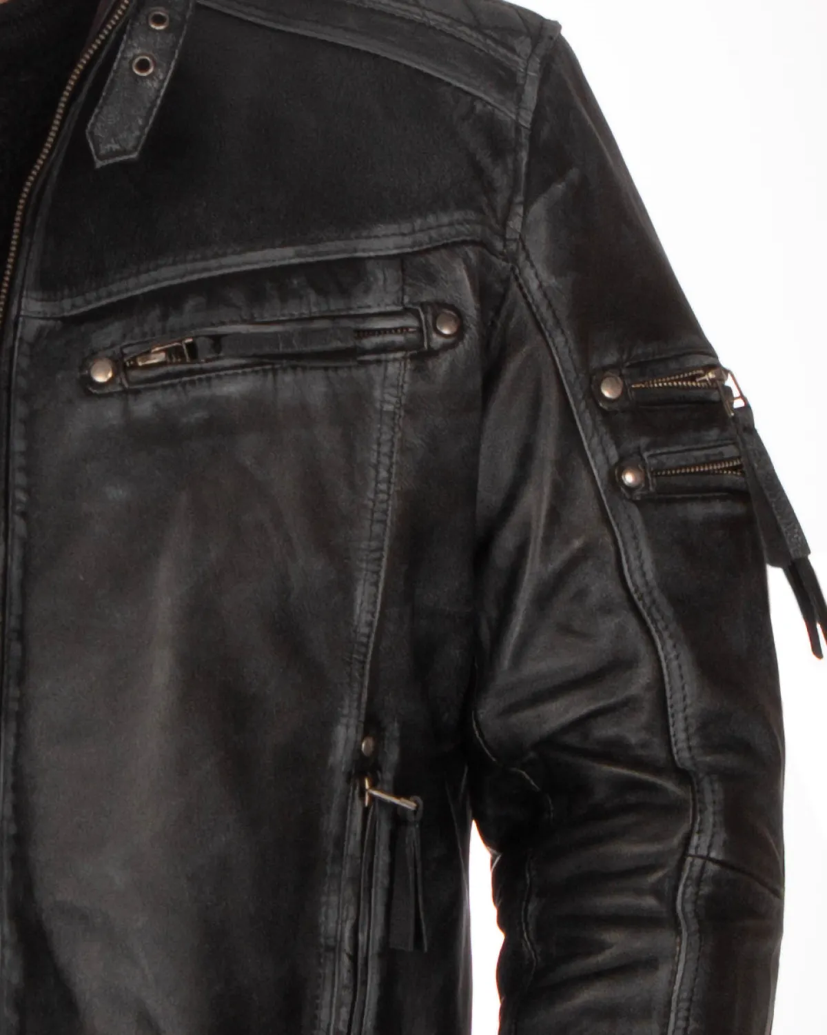 Disturb Clothing Rivian nahkatakki - Musta New