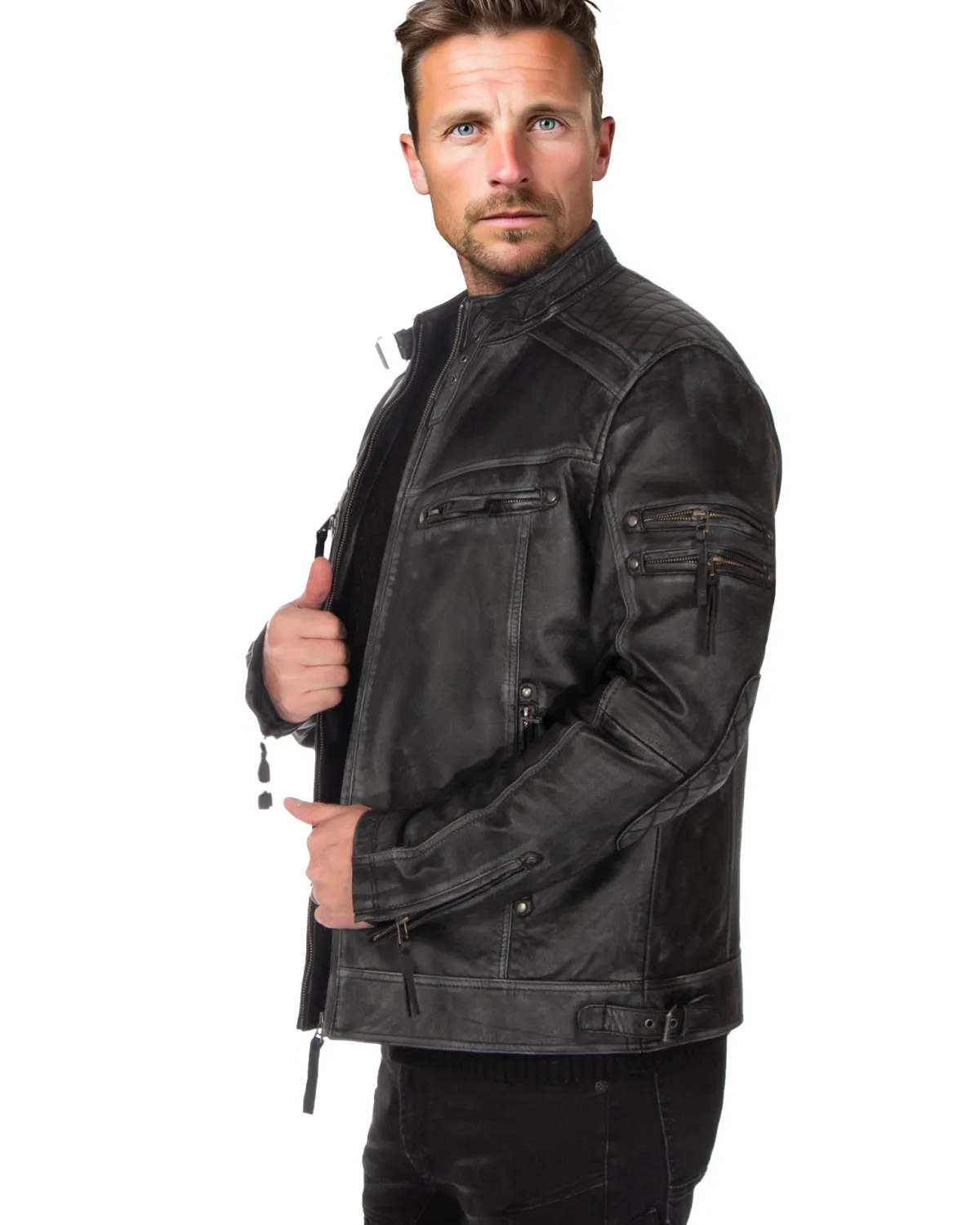Disturb Clothing Rivian nahkatakki - Musta New