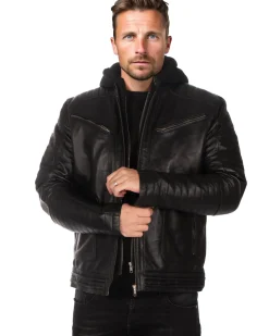 Disturb Clothing Road Star nahkatakki - Musta Hot