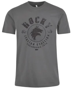 Print Shirt Rocky - Italian stallion t-paita - Tumman Harmaa Online