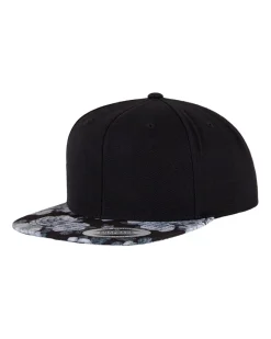 FLEXFIT Roses snapback - Musta/ Harmaa Discount
