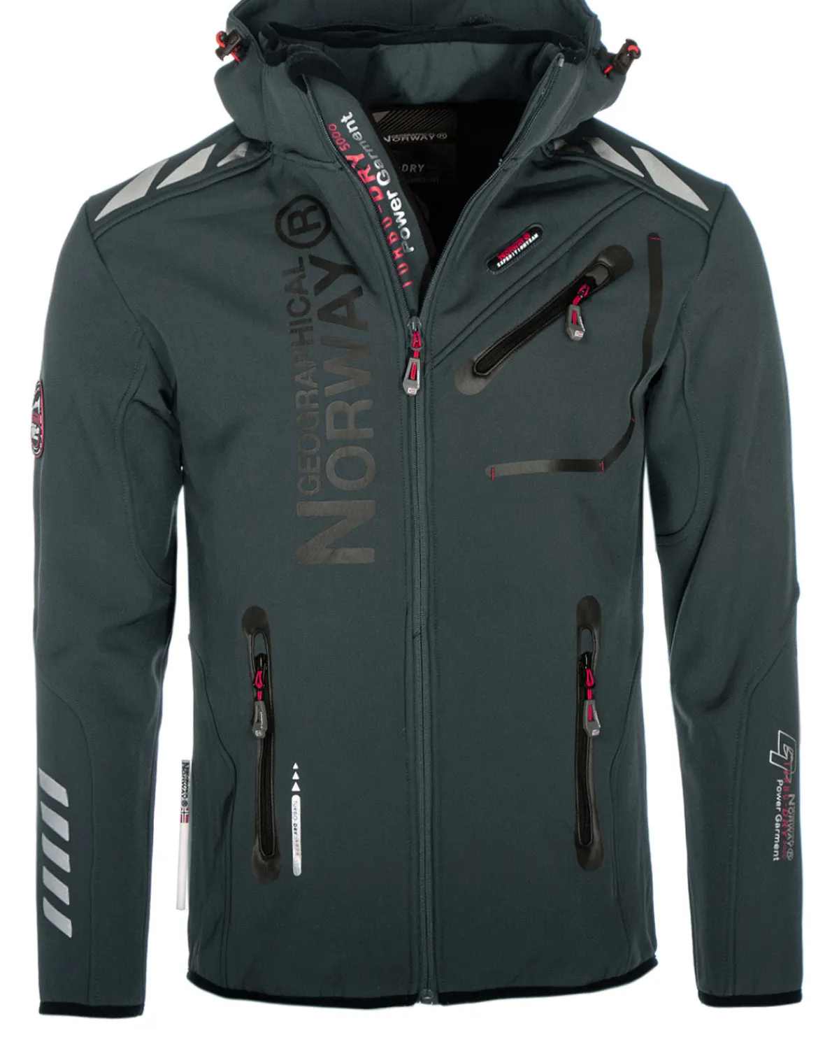 Geographical Norway Royaute softshell-takki - /Musta Tummanharmaa Best
