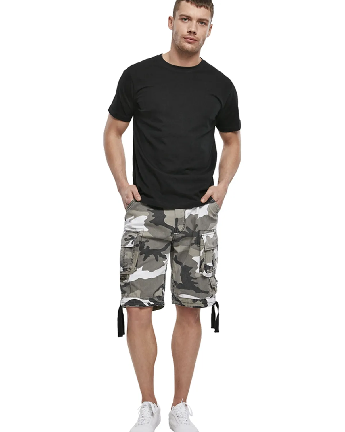 Brandit Savage reisitaskushortsit - Valkoinen Camo Outlet