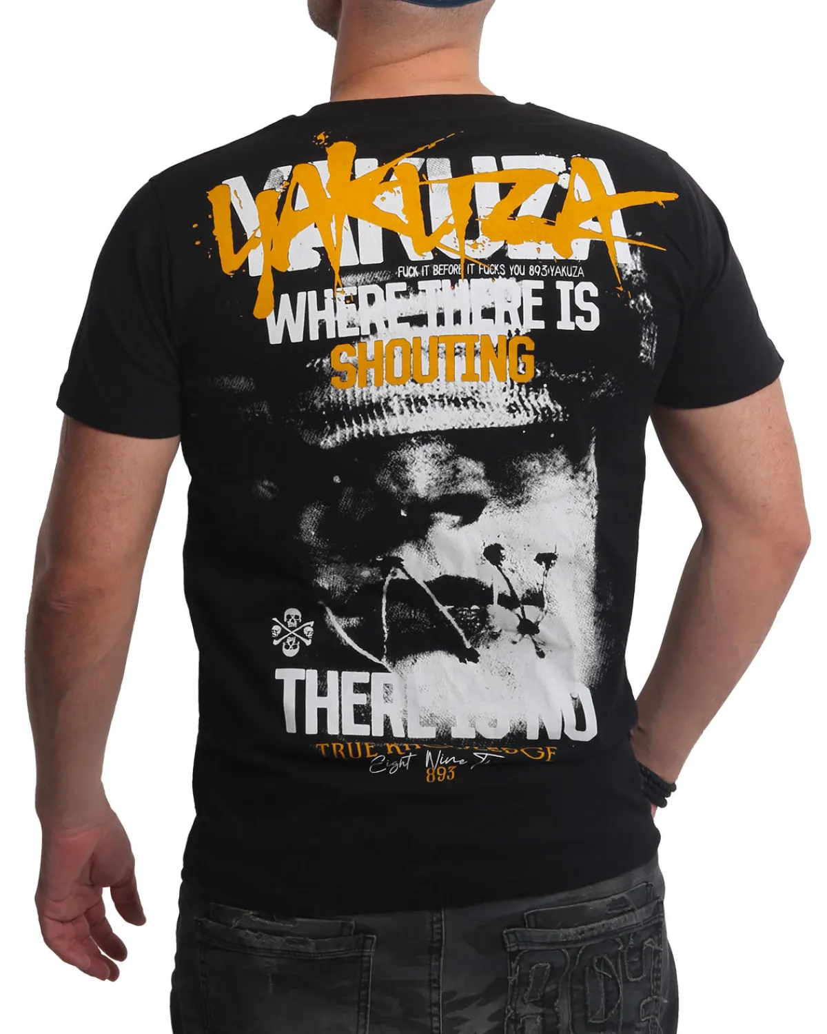 Yakuza Ink Shouting t-paita - Musta Discount
