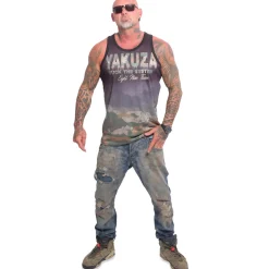Yakuza Ink Silent Mesh hihaton - Musta Discount