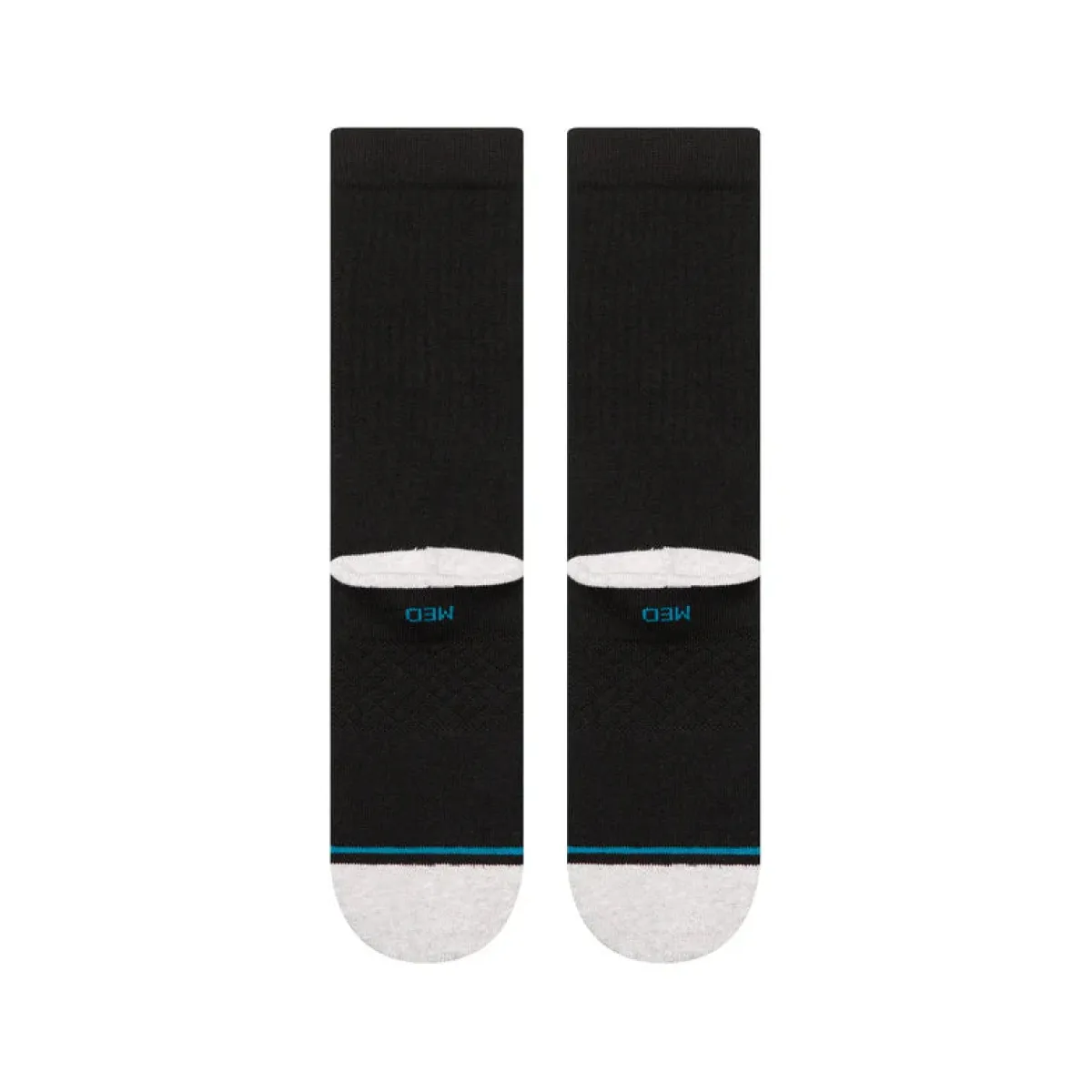 Stance Smashed Crew sukat - Musta Online