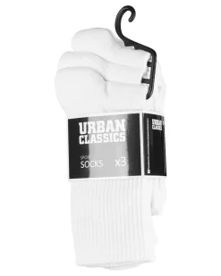 Urban Classics Sport sukat 3-pack - Valkoinen Clearance
