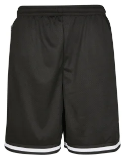 Urban Classics Stripe mesh shortsit - Musta/Valkoinen New