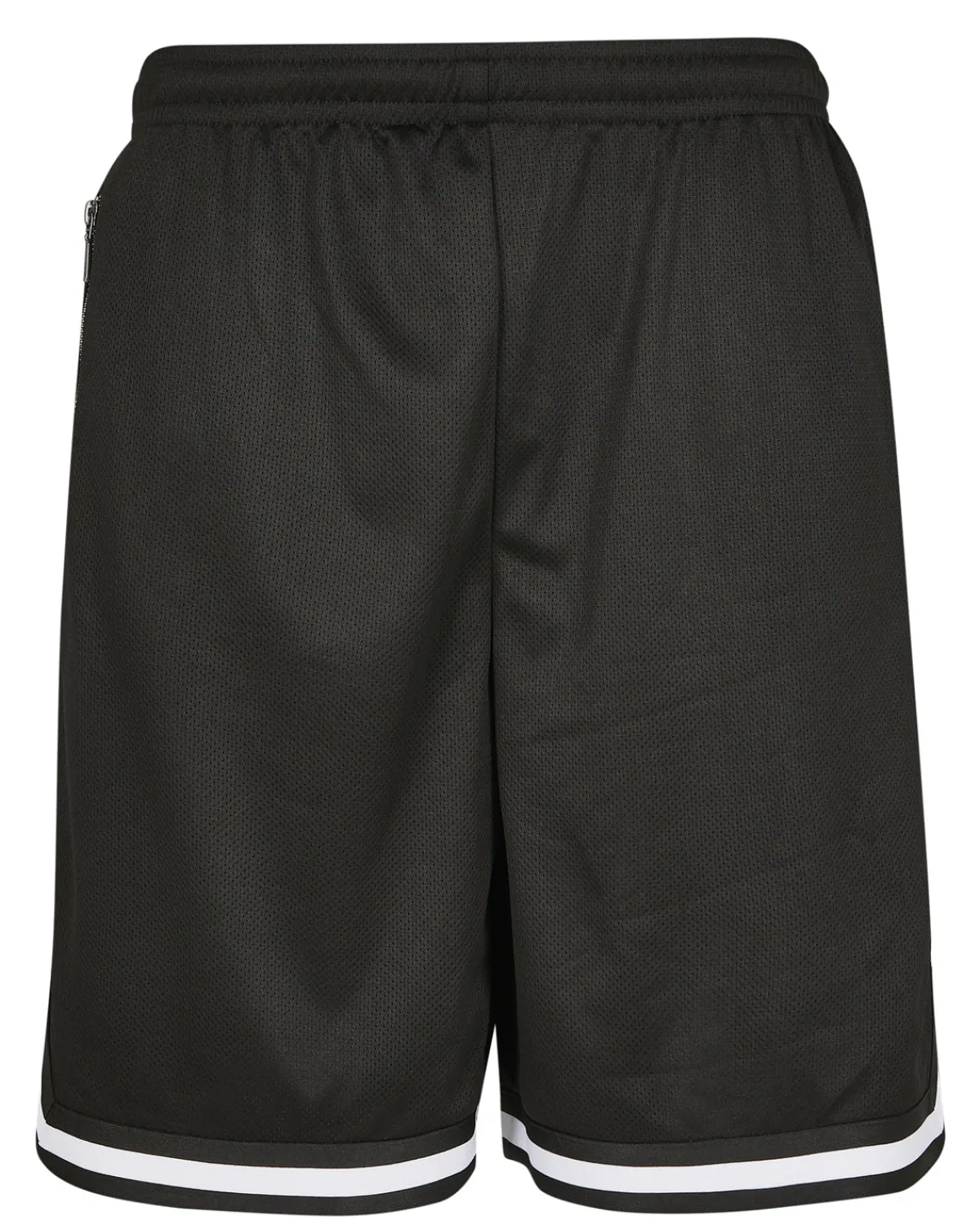 Urban Classics Stripe mesh shortsit - Musta/Valkoinen New