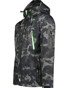 Geographical Norway Techno softshelltakki - Camo/Vihreä Sale
