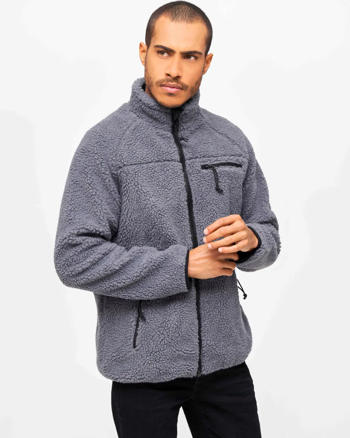 Brandit Teddyfleece takki - Harmaa Online