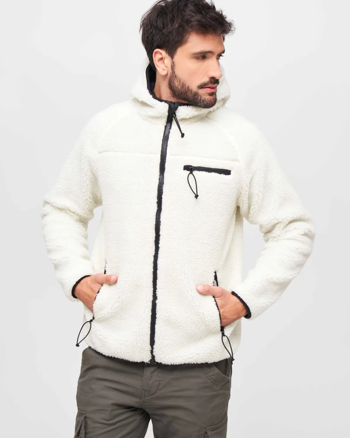 Brandit Teddyfleece Worker takki - Valkoinen Outlet