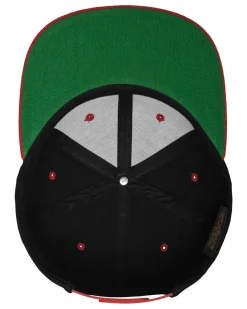 FLEXFIT 2-Tone classic snapback - Musta/Punainen Sale