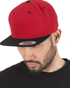 FLEXFIT 2-Tone classic snapback - Punainen/Musta Clearance