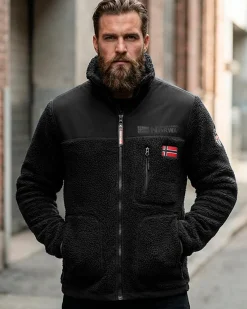 Geographical Norway Tuvalu välikausitakki - Musta Outlet