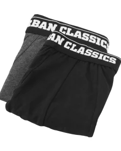 Urban Classics Urban bokserit 2-pack - Musta/Tummanharmaa Best