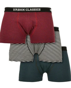 Urban Classics Urban bokserit 3-pack - Punainen/Valkoinen/Sininen New