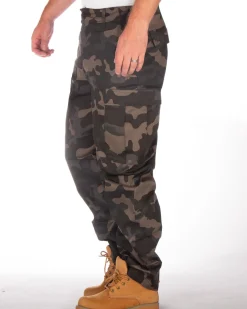 Brandit US Ranger reisitaskuhousut - Tumma Camo Best