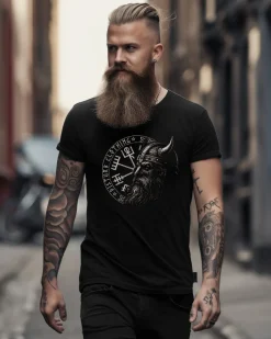 Disturb Clothing Viking Soldier t-paita - Musta Best
