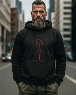 Disturb Clothing Viking Star huppari - Musta