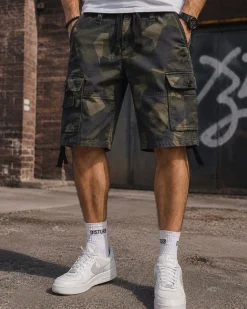 Brandit Vintage reisitaskushortsit - M90 Tumma Camo New