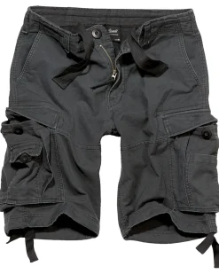Brandit Vintage reisitaskushortsit - Musta Clearance