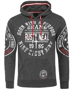 Rusty Neal Willy huppari - Tumman Harmaa Clearance